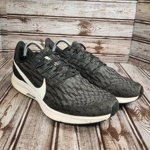 NIKE Air Zoom Pegasus 36 Women's 11 Black White Running Sneaker Shoe AQ2210-004